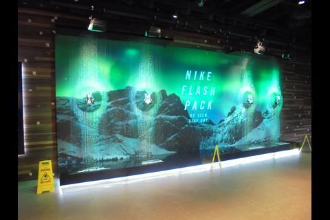 Niketown focuses on its latest product campaign instead of emphasising the festive season